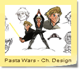 Pasta Wars - Character Design - Artwork by Gilles Nuytens