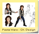 Pasta Wars - Character Design - Artwork by Gilles Nuytens